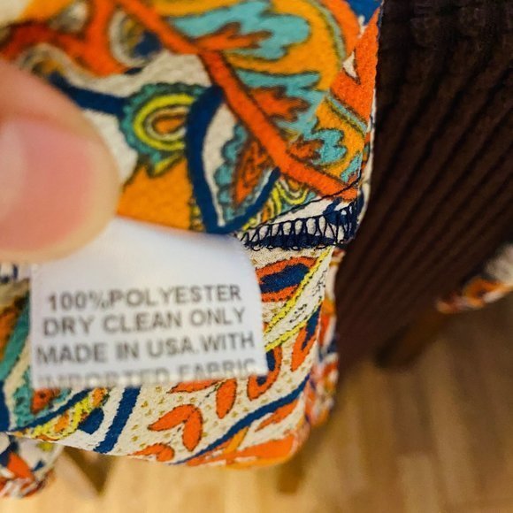 Gibson Latimer Printed Tops Bell 3/4 sleeves Size M - Picture 6 of 6